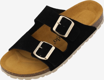 Palado Pantolette 'Palado Korfu Suede Premium Leather' in Schwarz: Vorderseite
