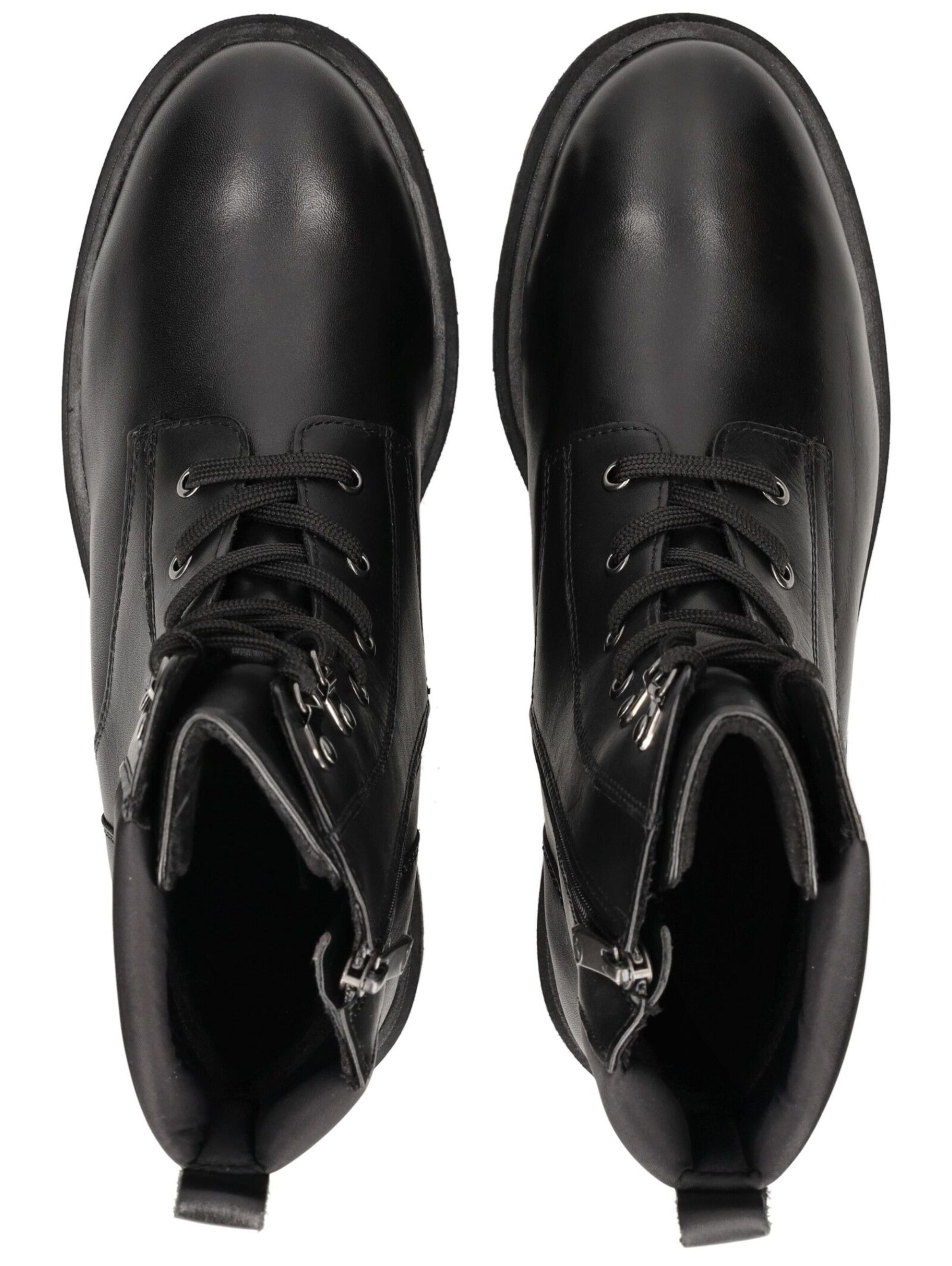 MARCO TOZZI Schnürstiefelette in Schwarz