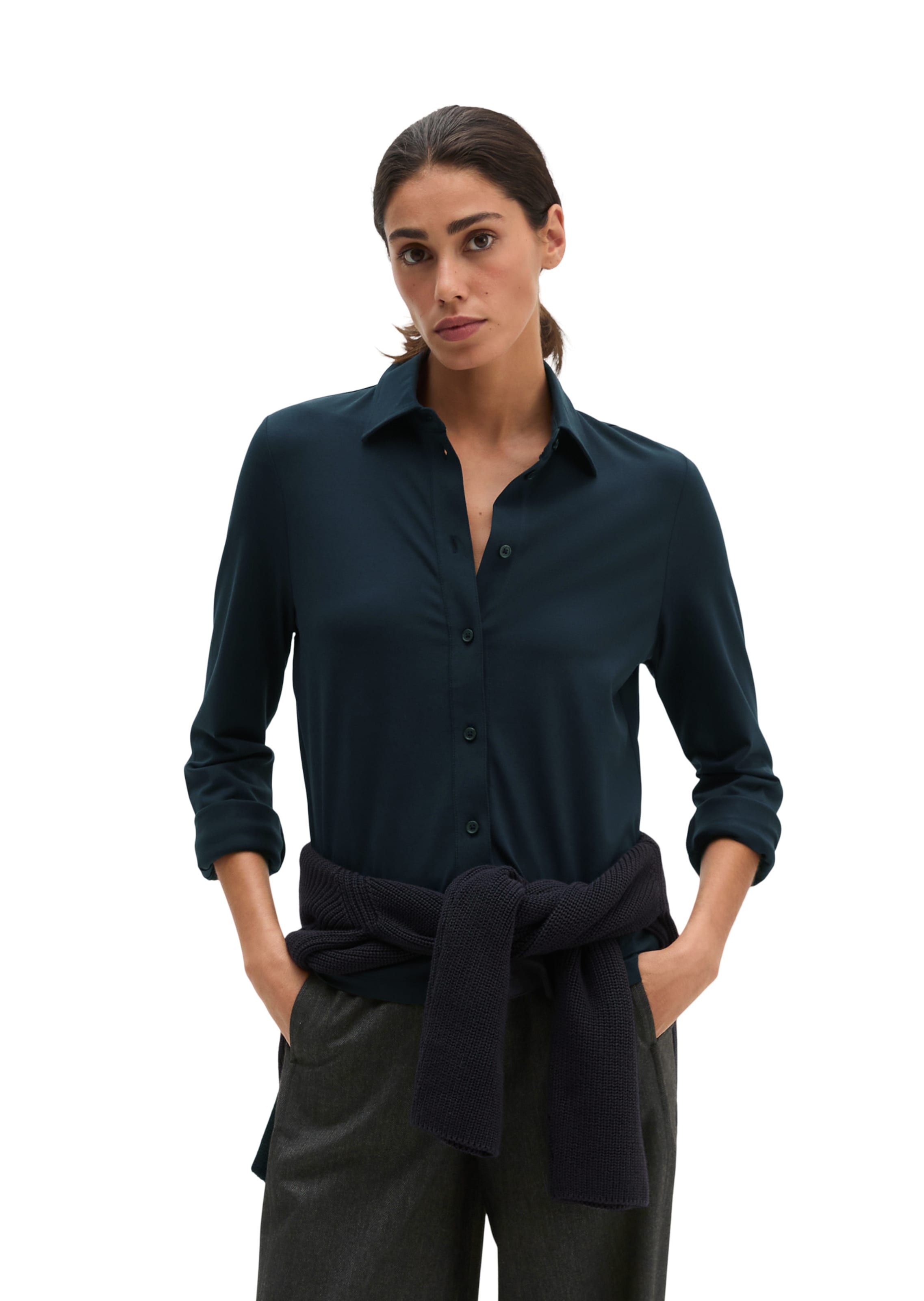 Marc O'Polo Strickjacke in Blau: Vorderseite