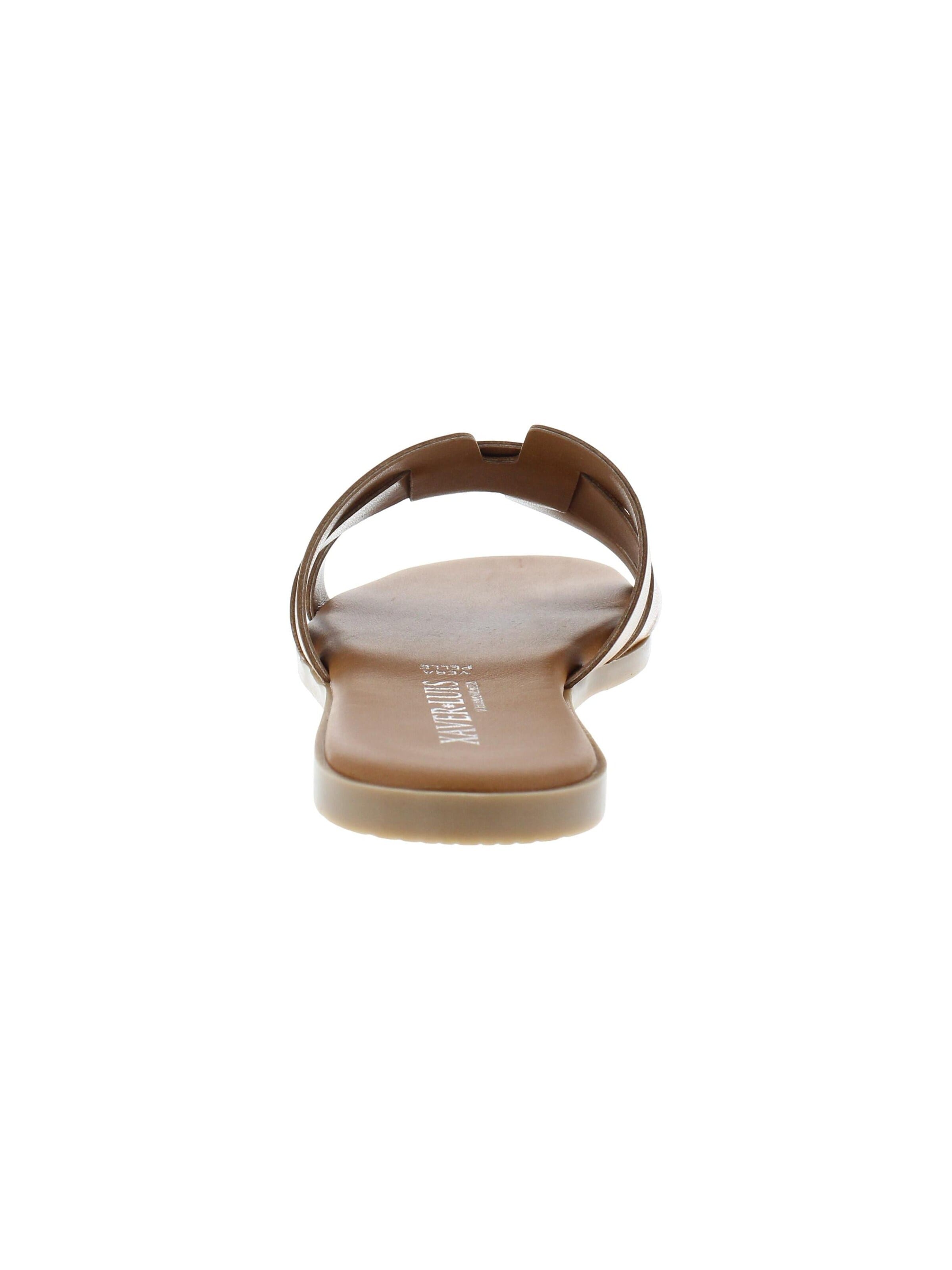 XAVER LUIS Schuhmanufaktur Mules 'Roberta' in Brown