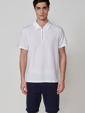 KOROSHI Poloshirt in Weiß: Vorderseite
