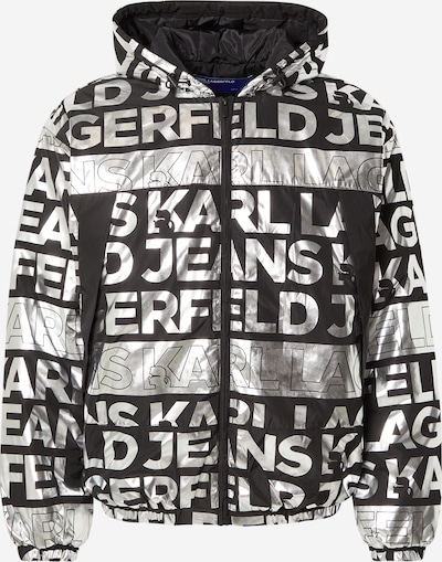 Demisezoninė striukė iš KARL LAGERFELD JEANS, spalva – juoda / sidabrinė, Prekių apžvalga
