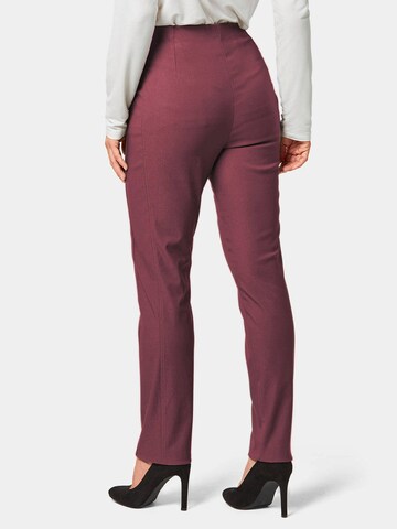 Goldner Slimfit Hose 'Louisa' in Rot