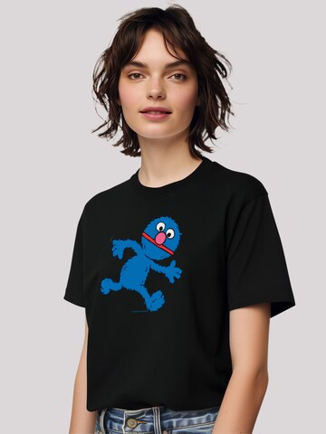 T-shirt 'Sesamstraße Grobie Running' F4NT4STIC en noir : devant