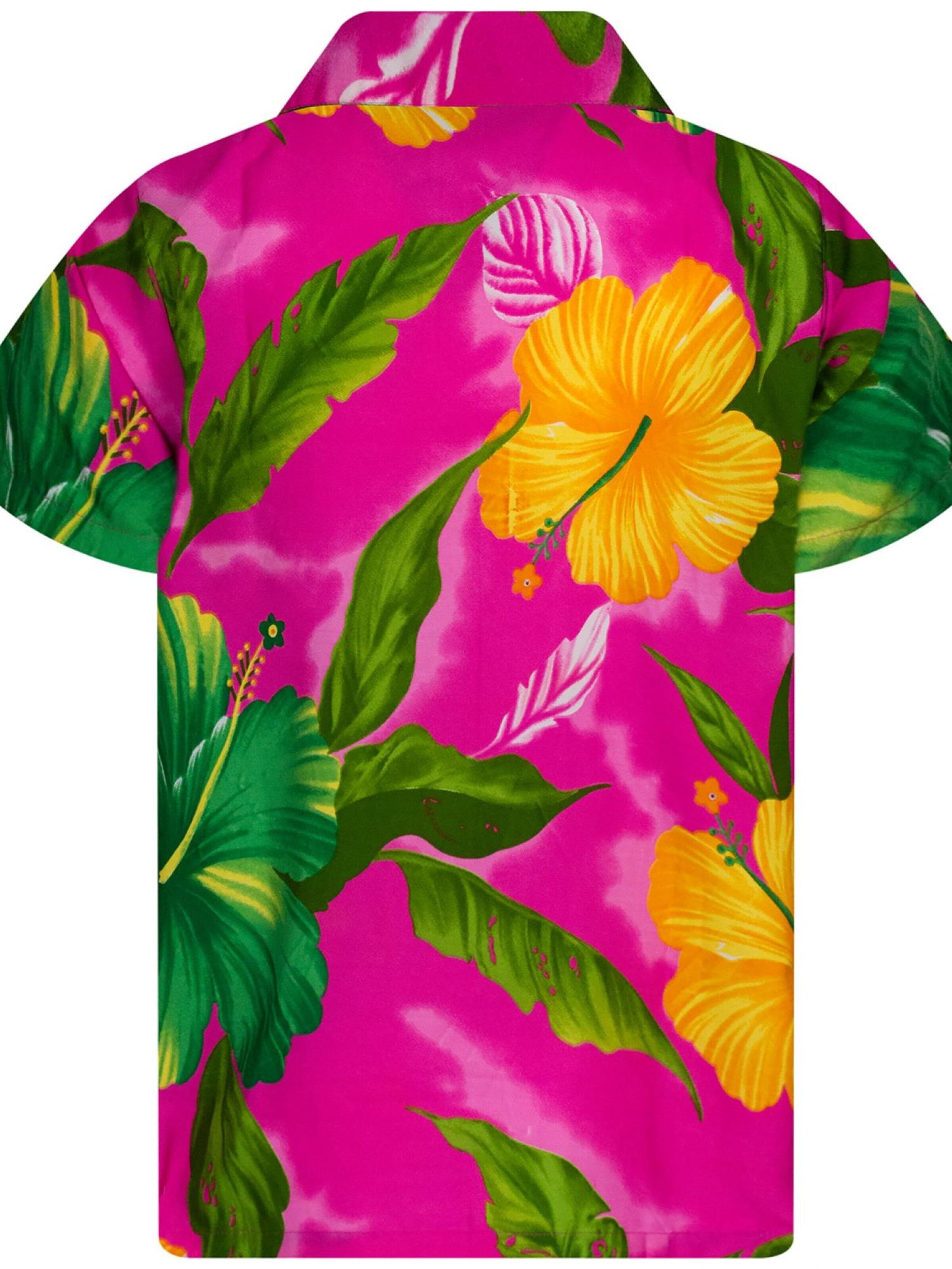 Maglietta 'Big Flower' di King Kameha in rosa