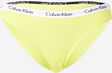 Calvin Klein UnderwearKlasične gaćice 'Carousel' - žuta boja: prednji dio