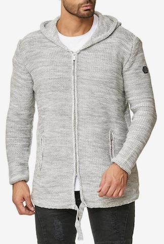 Redbridge Knit Cardigan 'Cleveland' in Grey: front