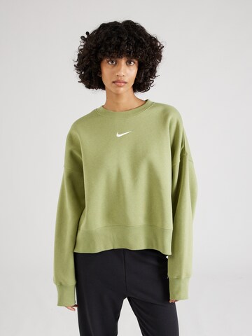žalia Nike Sportswear Megztinis be užsegimo 'Phoenix Fleece': priekis