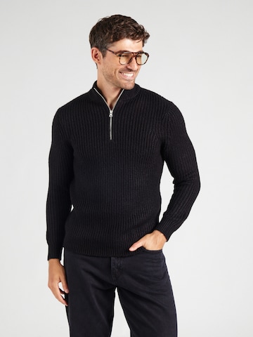 Only & Sons Pulover 'ONSROLF' | črna barva: sprednja stran