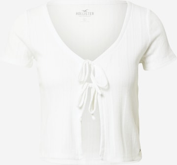 Cardigan HOLLISTER en blanc : devant