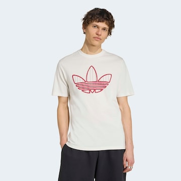 ADIDAS ORIGINALS Tričko 'Trefoil Infill' – béžová: přední strana