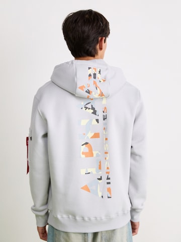 Bluză de molton de la ALPHA INDUSTRIES pe gri: față