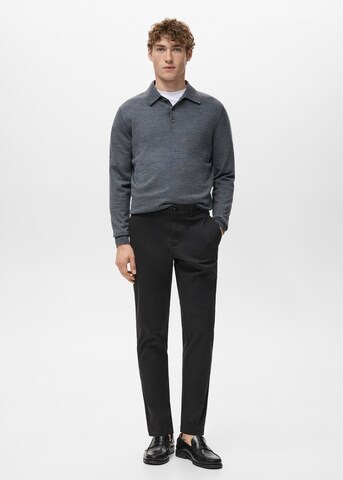 MANGO MAN Slim fit Pants 'Prato' in Black