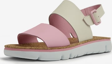 CAMPER Sandalen met riem 'Oruga' in Beige: voorkant