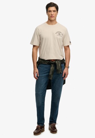 T-Shirt 'Heritage Biker' Superdry & Co en gris