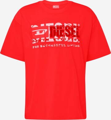 DIESEL Shirt in Rood: voorkant