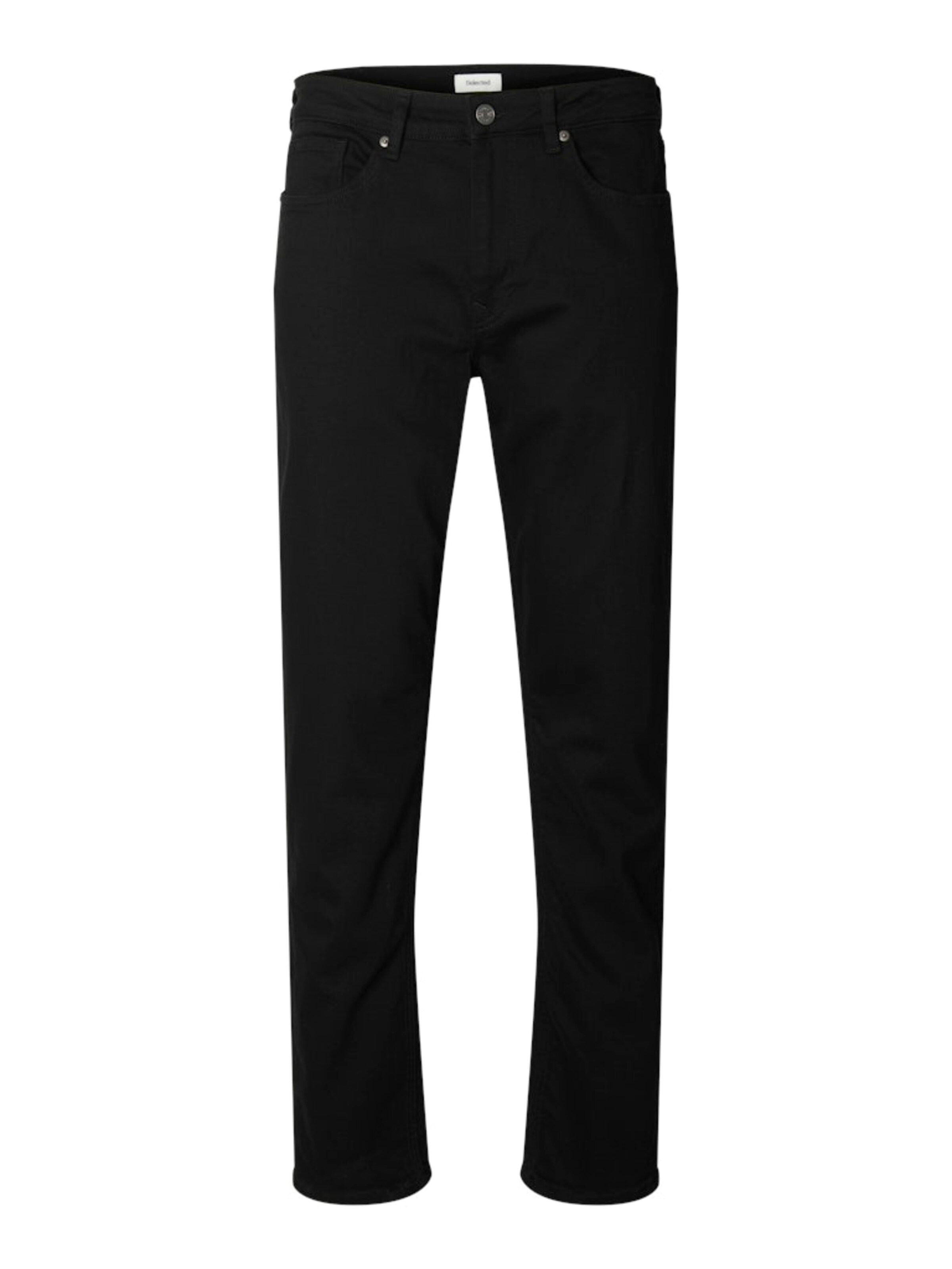 SELECTED Slimfit Jeans 'SLMBEN' in Schwarz: Vorderseite