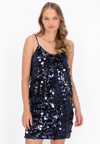 myMo at night - Top en azul: frente