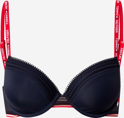Tommy Hilfiger Underwear Soutien-gorge 'DEMI' en bleu foncé / rouge / blanc, Vue avec produit