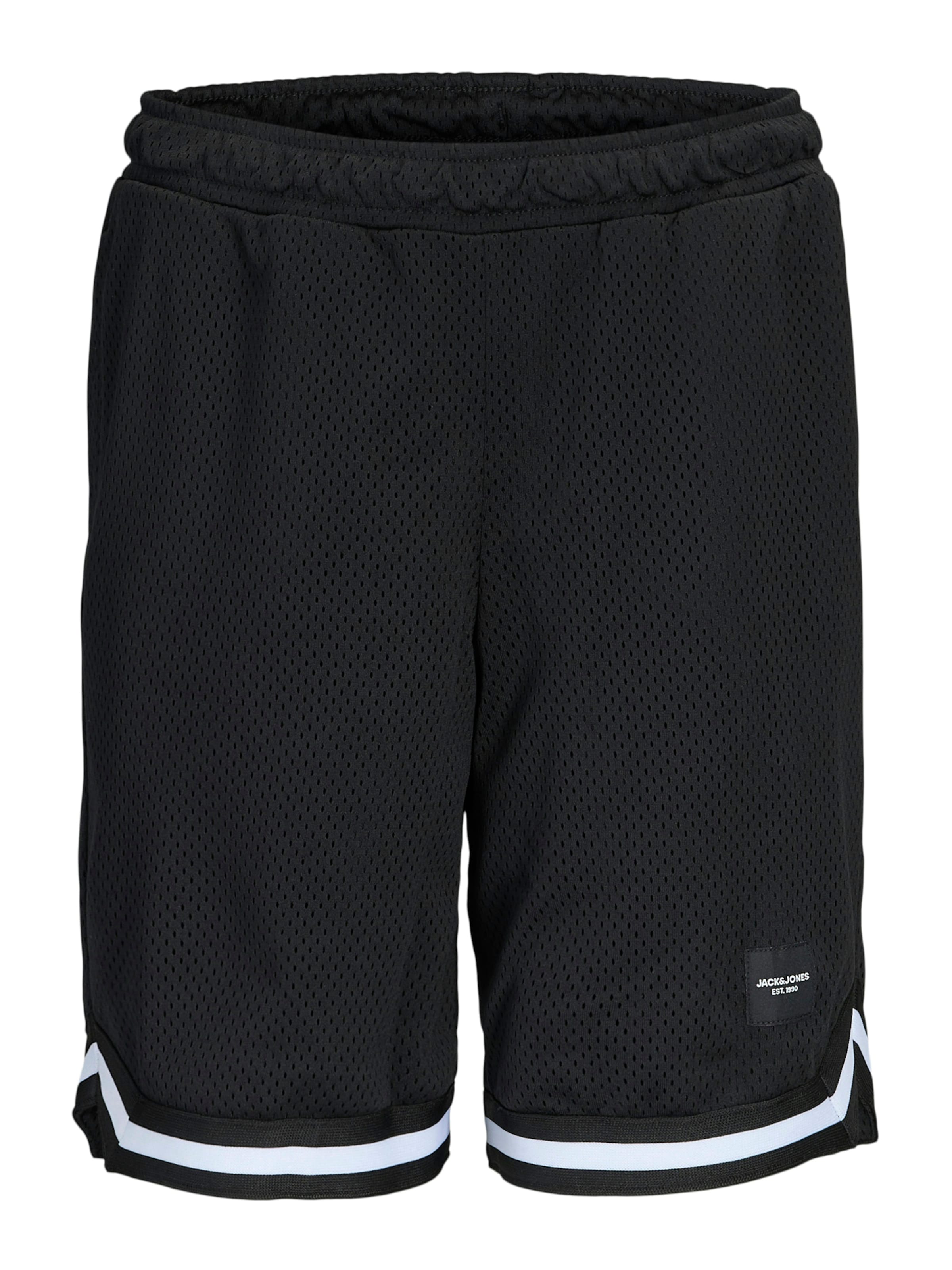 Jack & Jones Junior Loosefit Παντελόνι 'JPSTKarl Energize' σε μαύρο: μπροστά