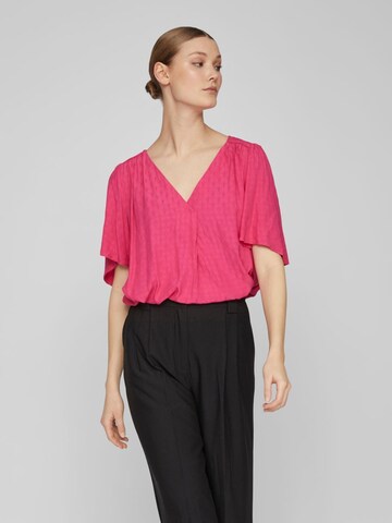 VILA Blouse in Roze: voorkant