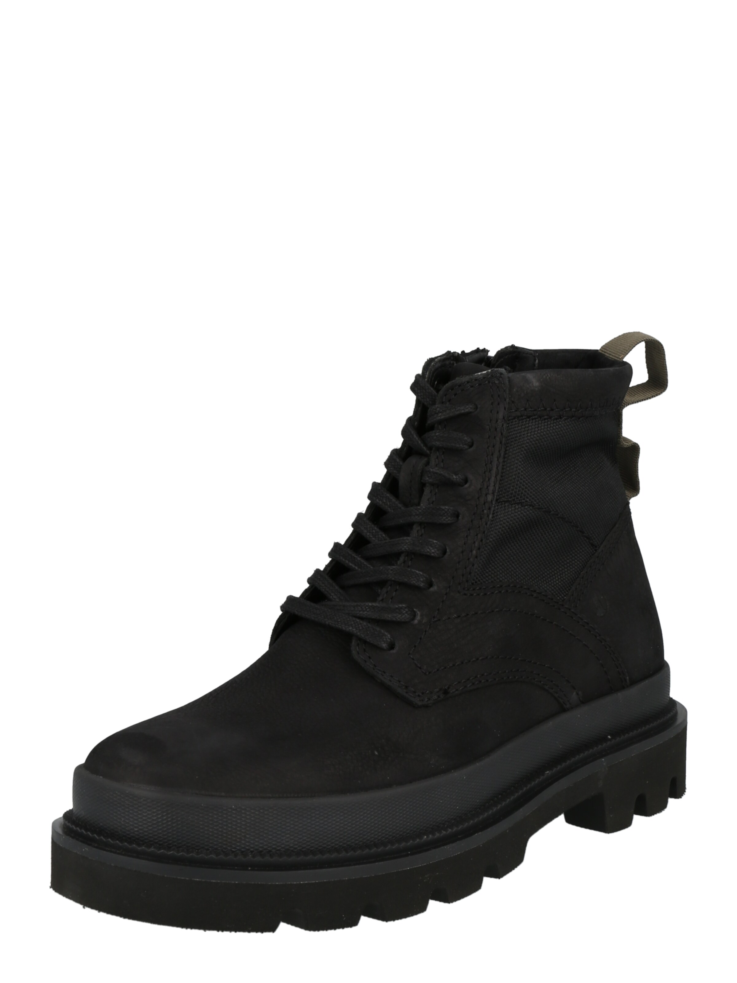 CLARKS Lace-Up Boots 'Badell Hi' in Black: front