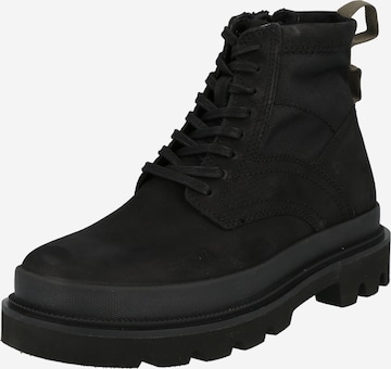CLARKS Lace-Up Boots 'Badell Hi' in Black: front