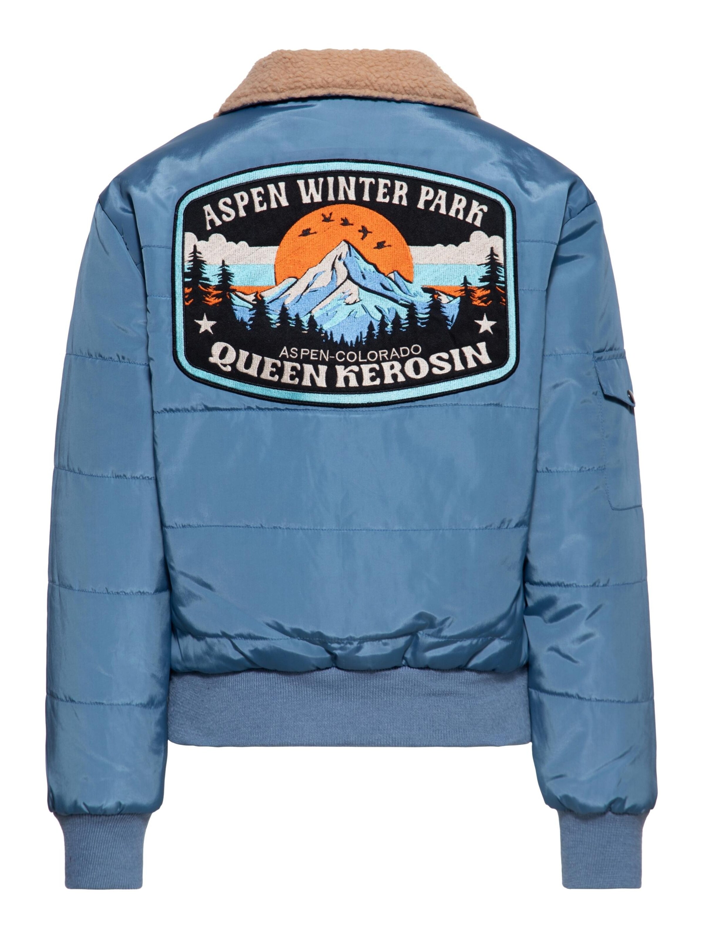 Queen Kerosin Winter Jacket 'Aspen Winter Park' in Blue