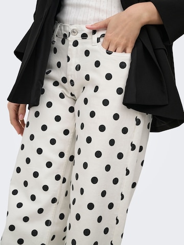 ONLY Wide leg Jeans 'ONLJulles' in White