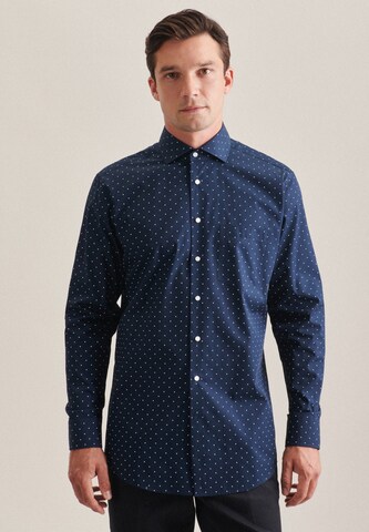 SEIDENSTICKER Regular fit Business Shirt in Blue: front