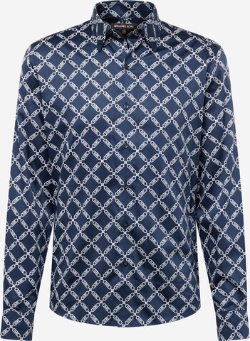 Michael Kors Regular fit Button Up Shirt 'EMPIRE' in Blue: front