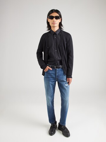 HUGO Super Slim Fit Srajca 'Elisha02' | črna barva
