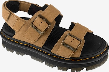 Sandales 'Zebzag' Dr. Martens en marron : devant