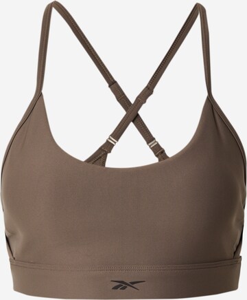 Bustier Soutien-gorge de sport 'LUX' Reebok en gris : devant