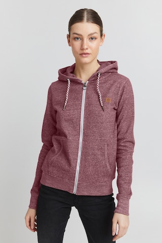 Oxmo Zip-Up Hoodie 'Celia' in Red: front