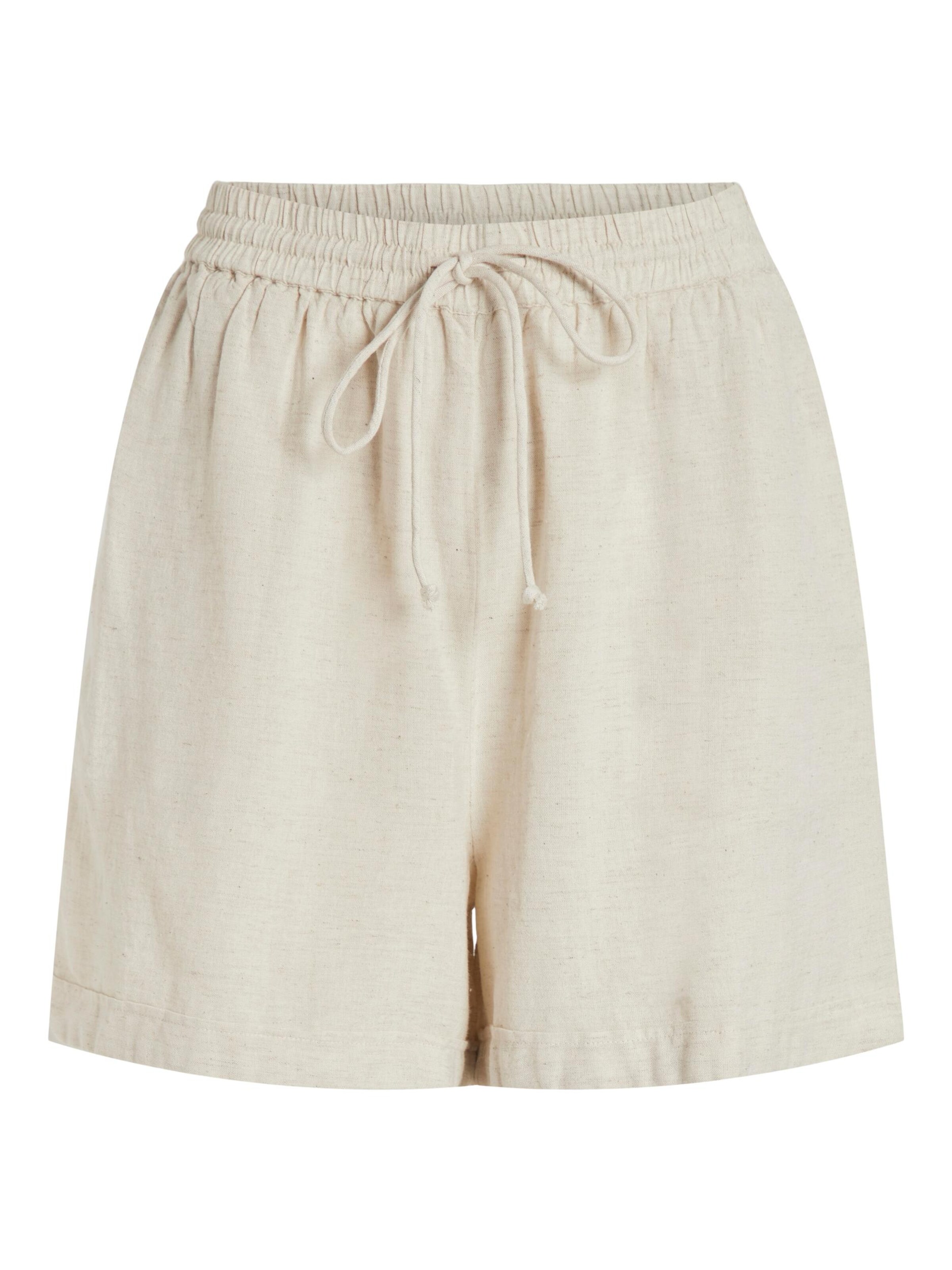 VILA Regular Broek 'Prisilla' in Wit: voorkant