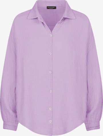 SASSYCLASSY Bluse 'kürzere Variante' in Lila: Vorderseite