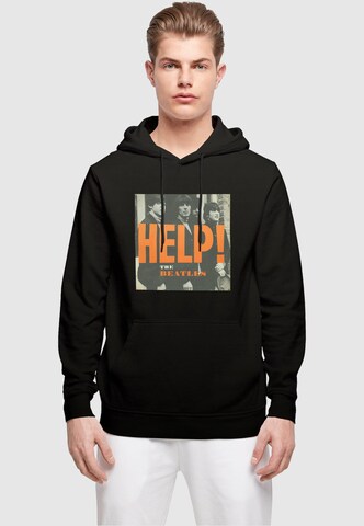 Merchcode Sweatshirt ' Beatles - Album Help' in Zwart: voorkant