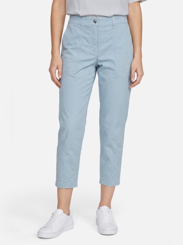 MAC Loosefit Chino 'Ebby' in Blauw: voorkant