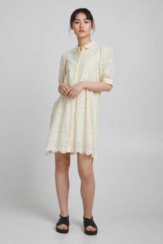 ICHI Shirt Dress 'FAUSTA' in Yellow