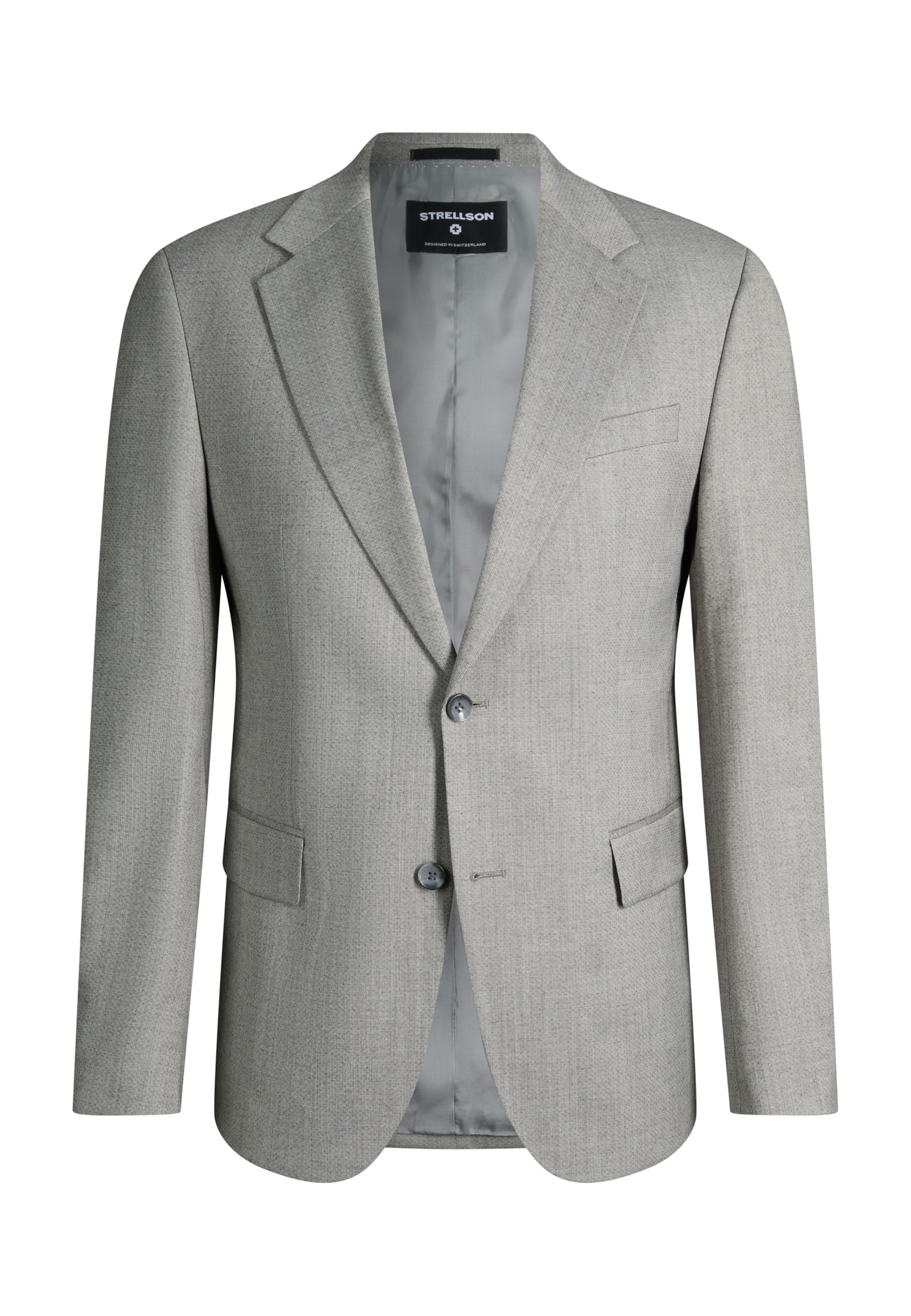STRELLSON Slim fit Business-colbert 'Aidan' in Grijs: voorkant