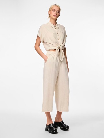 Loosefit Pantalon 'PCVinsty' PIECES en beige