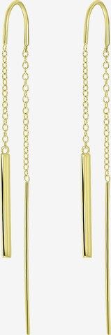 Lucardi Earrings in Gold: front