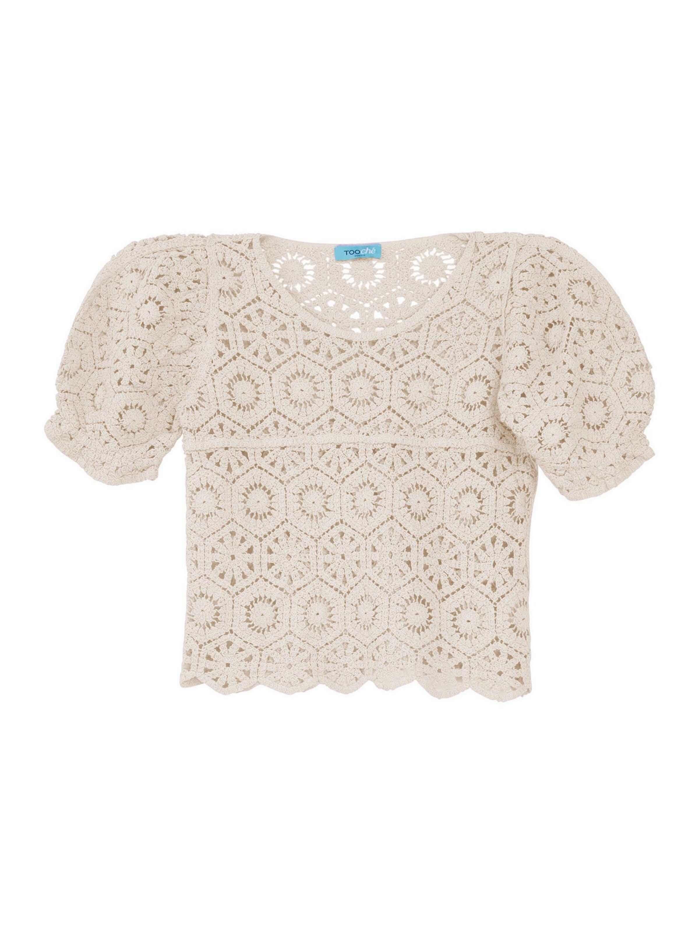 TOOche Knitted Top 'Carino' in Beige: front