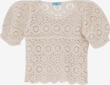 TOOche Knitted Top 'Carino' in Beige: front