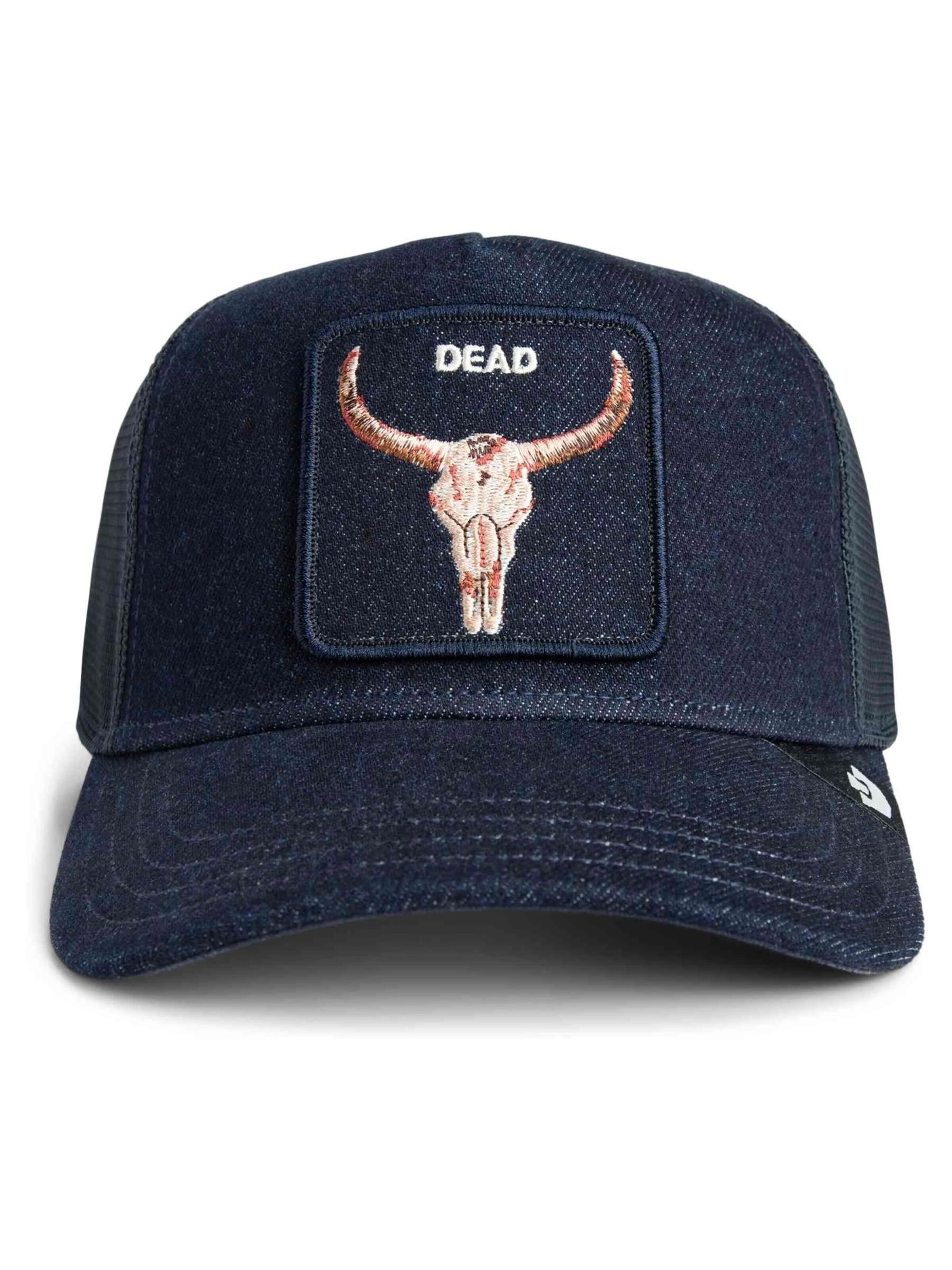 GOORIN Bros.Šilterica 'Gorra goorin bros vaquera mojada calavera denim dead trucker cap' - plava boja: prednji dio