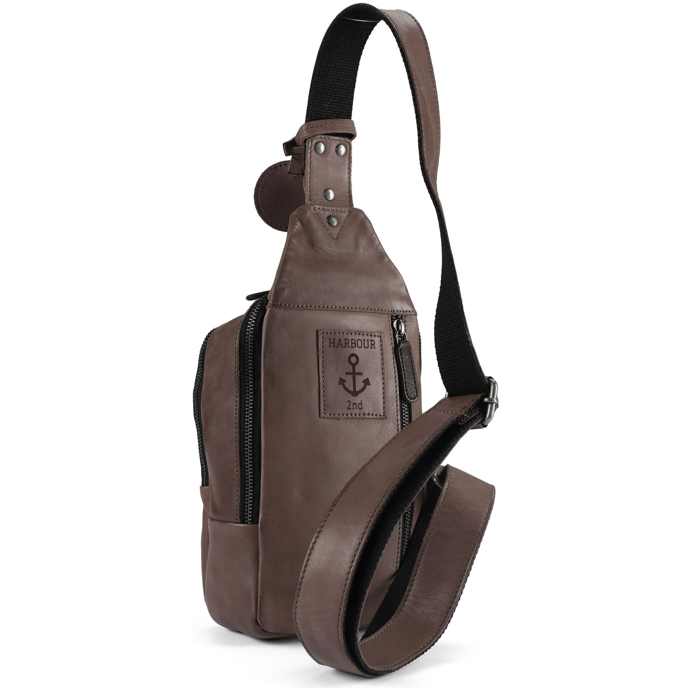 Harbour 2nd Schoudertas 'Urban Poets' in Bruin