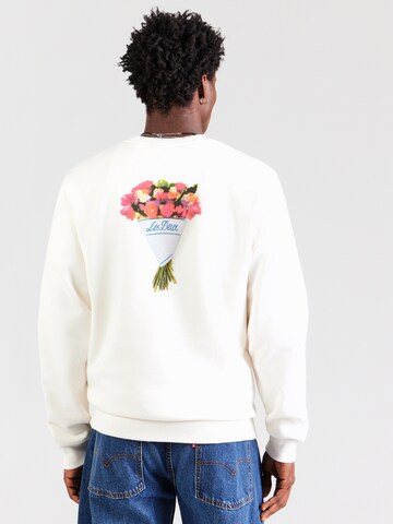Les Deux - Sudadera 'Bouquet' en blanco: frente