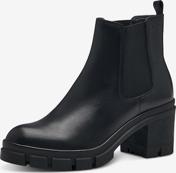 TAMARIS - Botas Chelsea en negro: frente