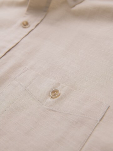 Regular fit Camicia di Ombre in beige